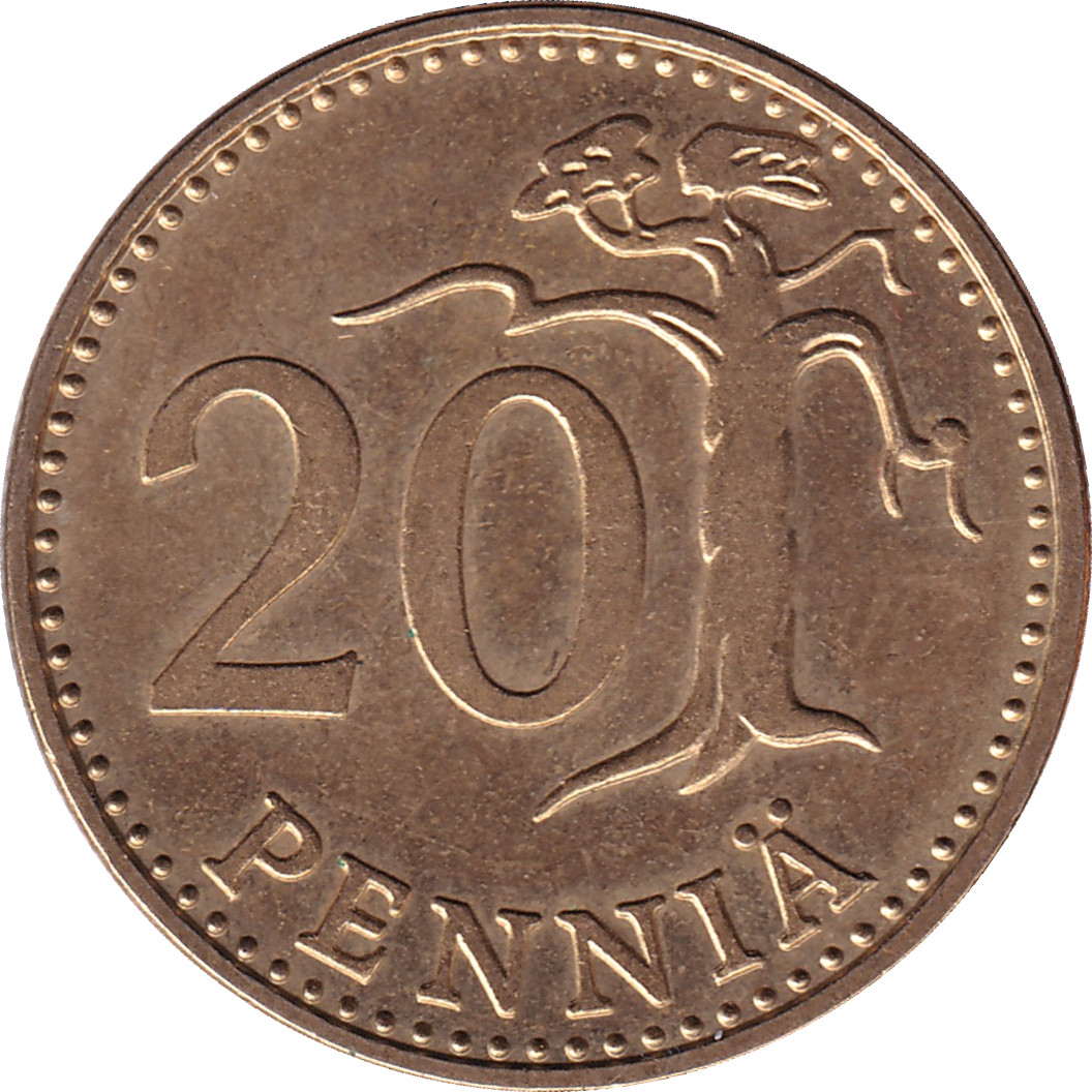 20 pennia - Heraldic Lion