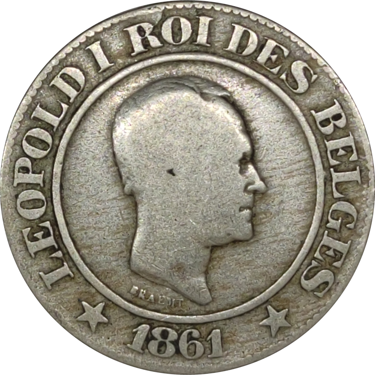 20 centimes - Léopold I - Lion héraldique