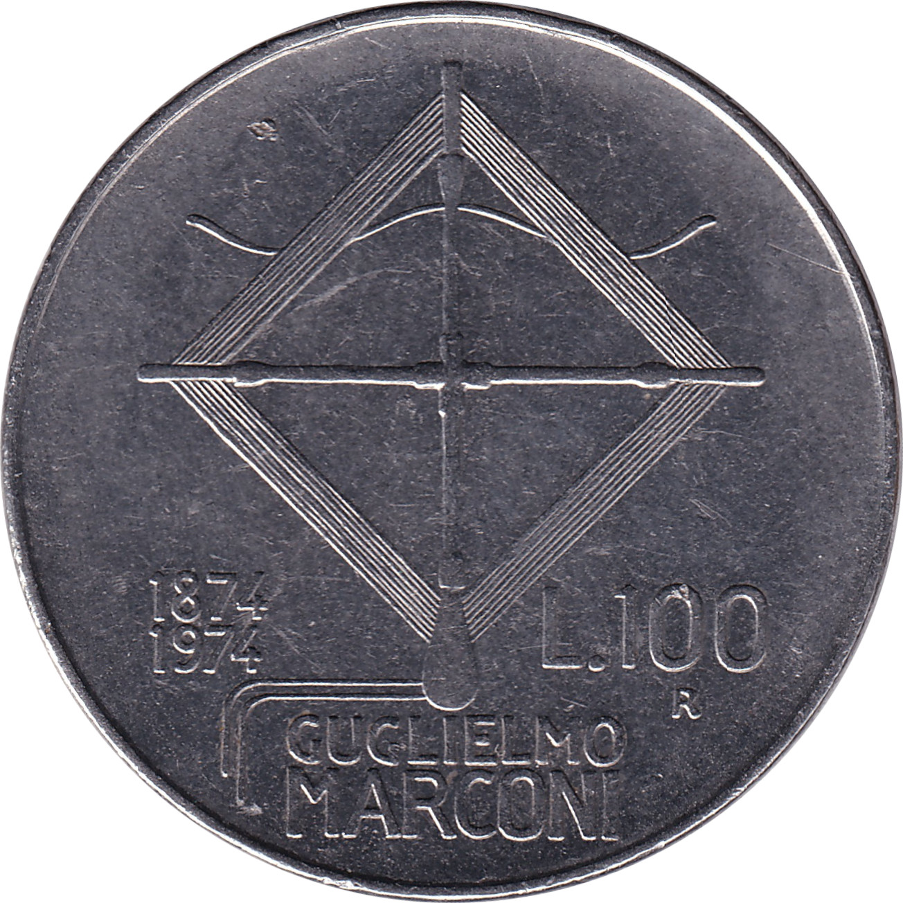 100 lire - Guglielmo Marconi