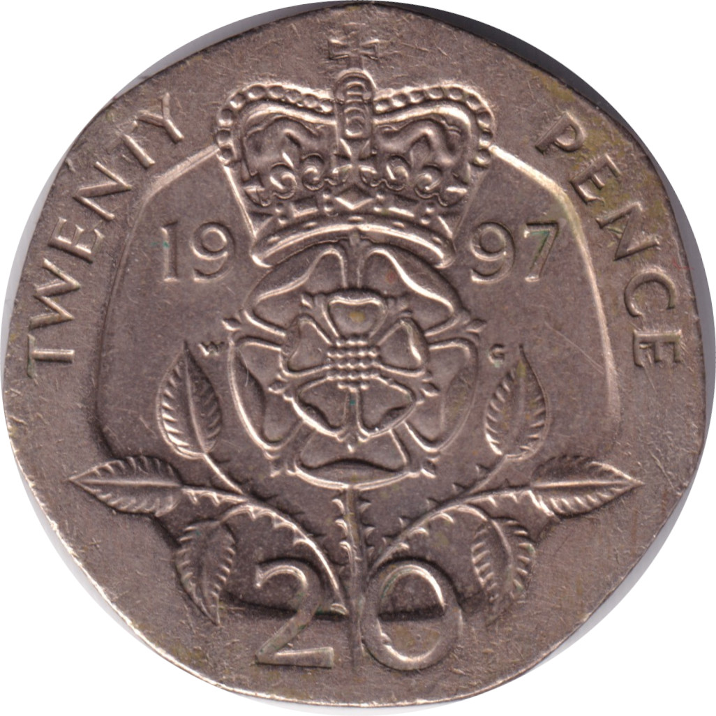 20 pence - Elizabeth II - Mature head