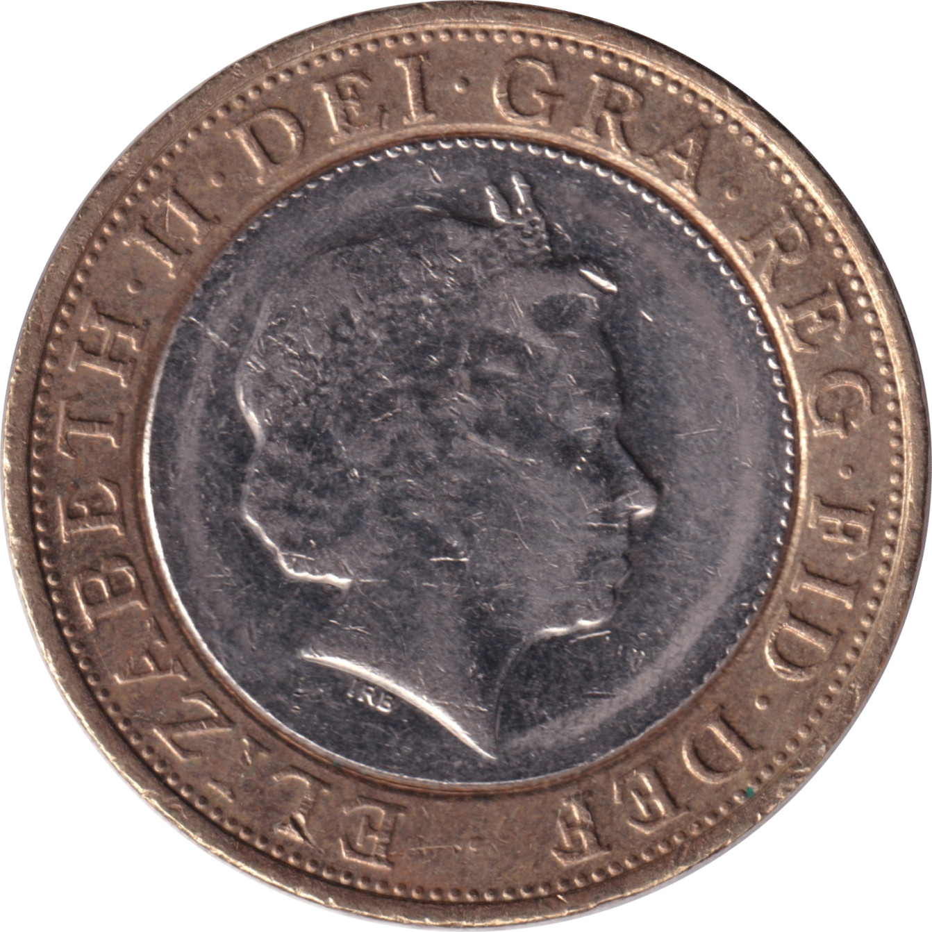 2 pound - Elizabeth II - Old head