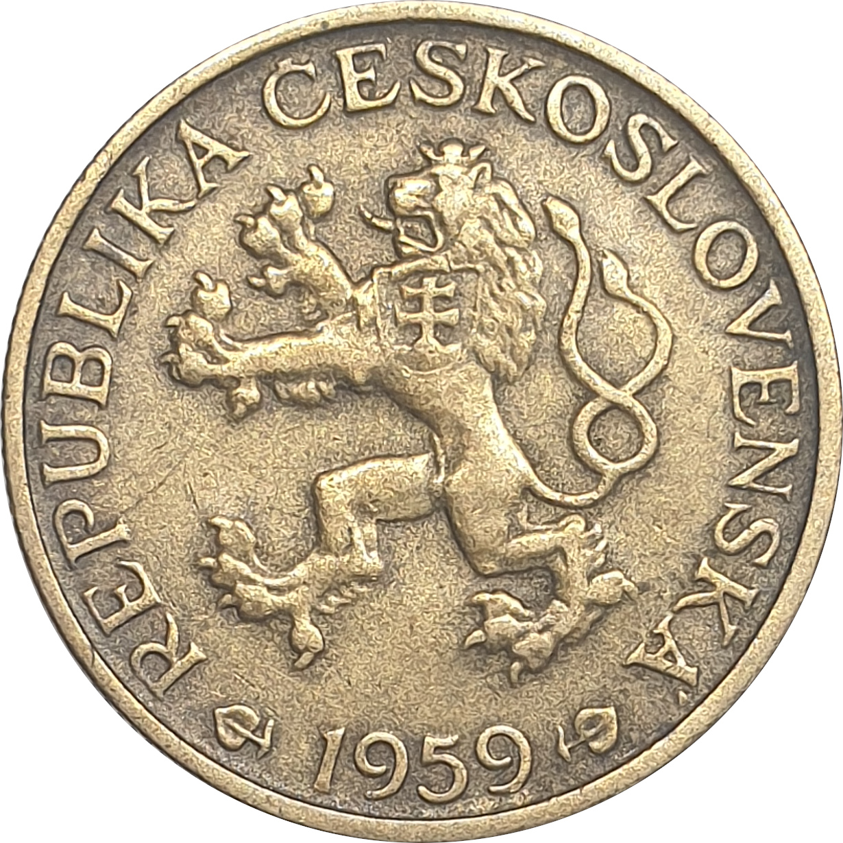 1 koruna - Free Heraldic Lion
