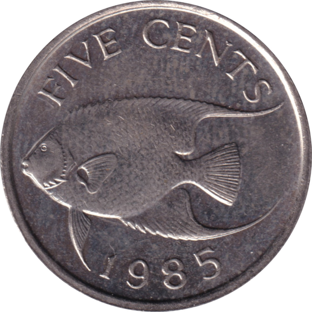 5 cents - Elizabeth II - Buste jeune