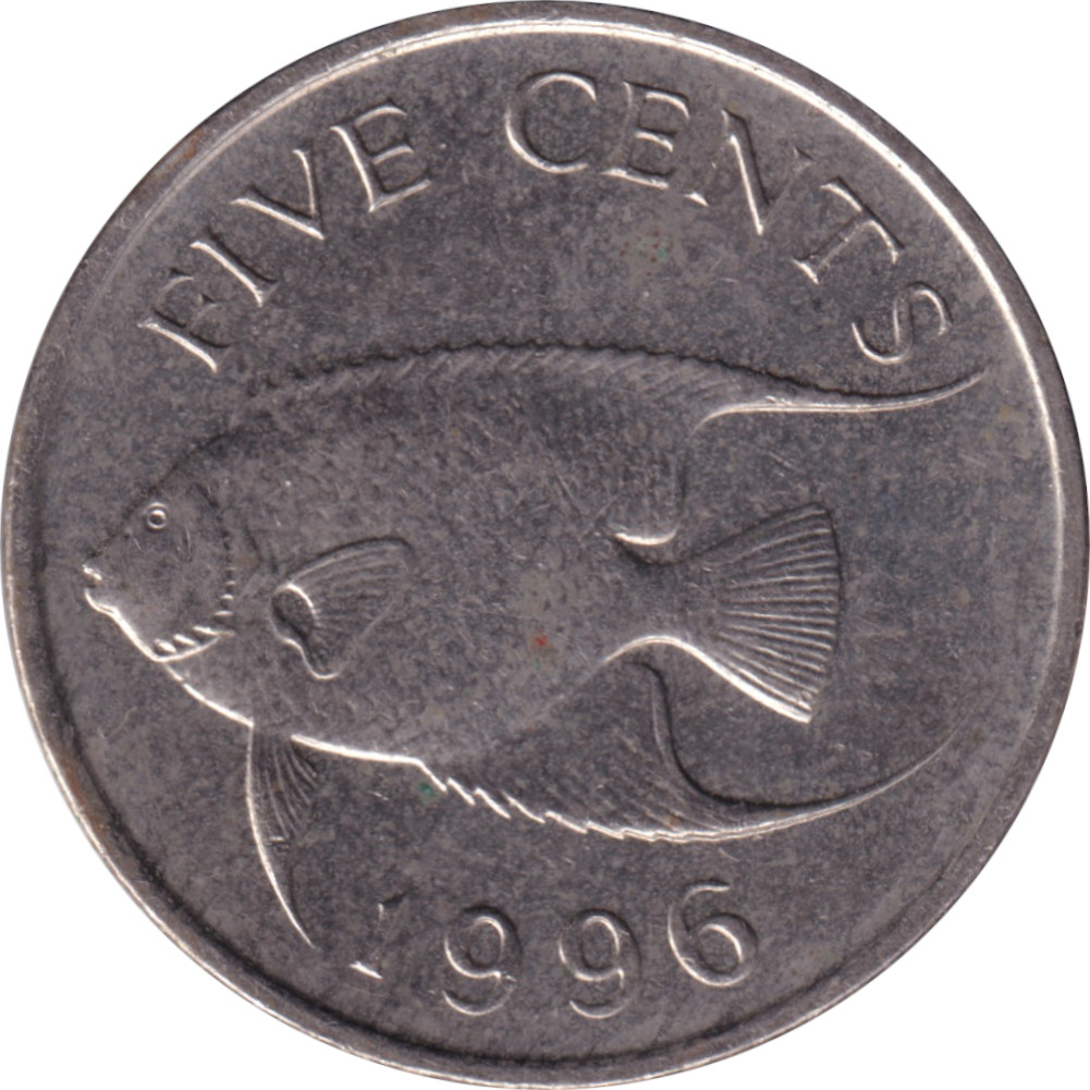 5 cents - Elizabeth II - Tête mature