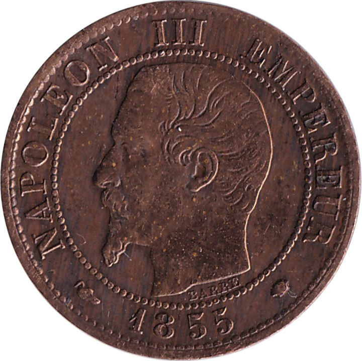 1 centime - Napoléon III - Bare head