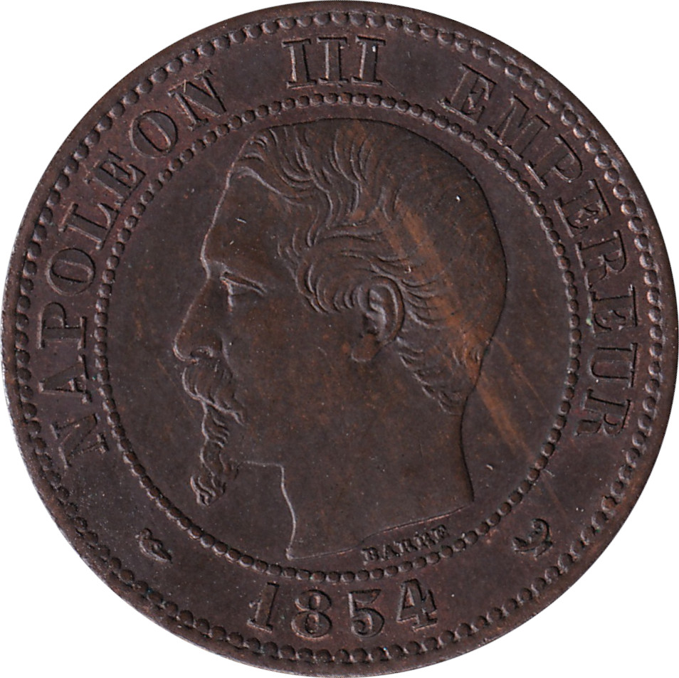 2 centimes - Napoléon III - Tête nue