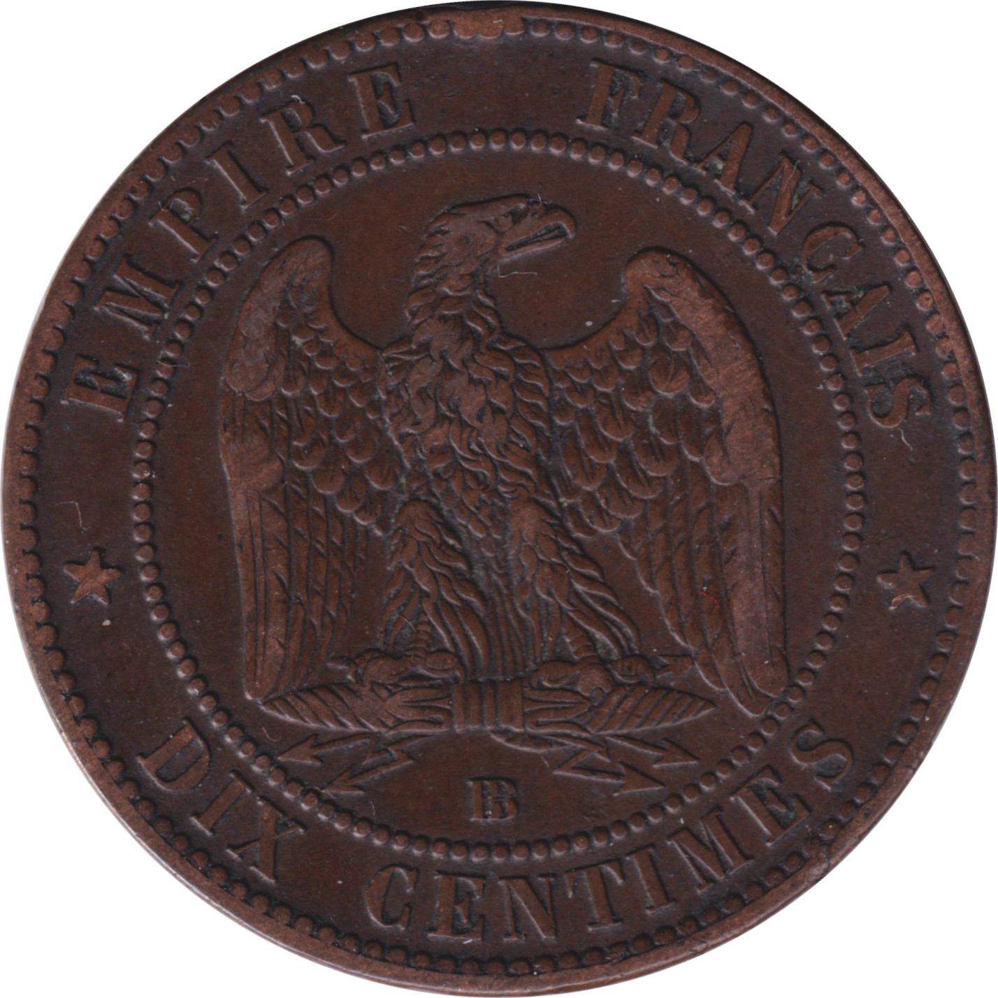 10 centimes - Napoléon III - Laureate head