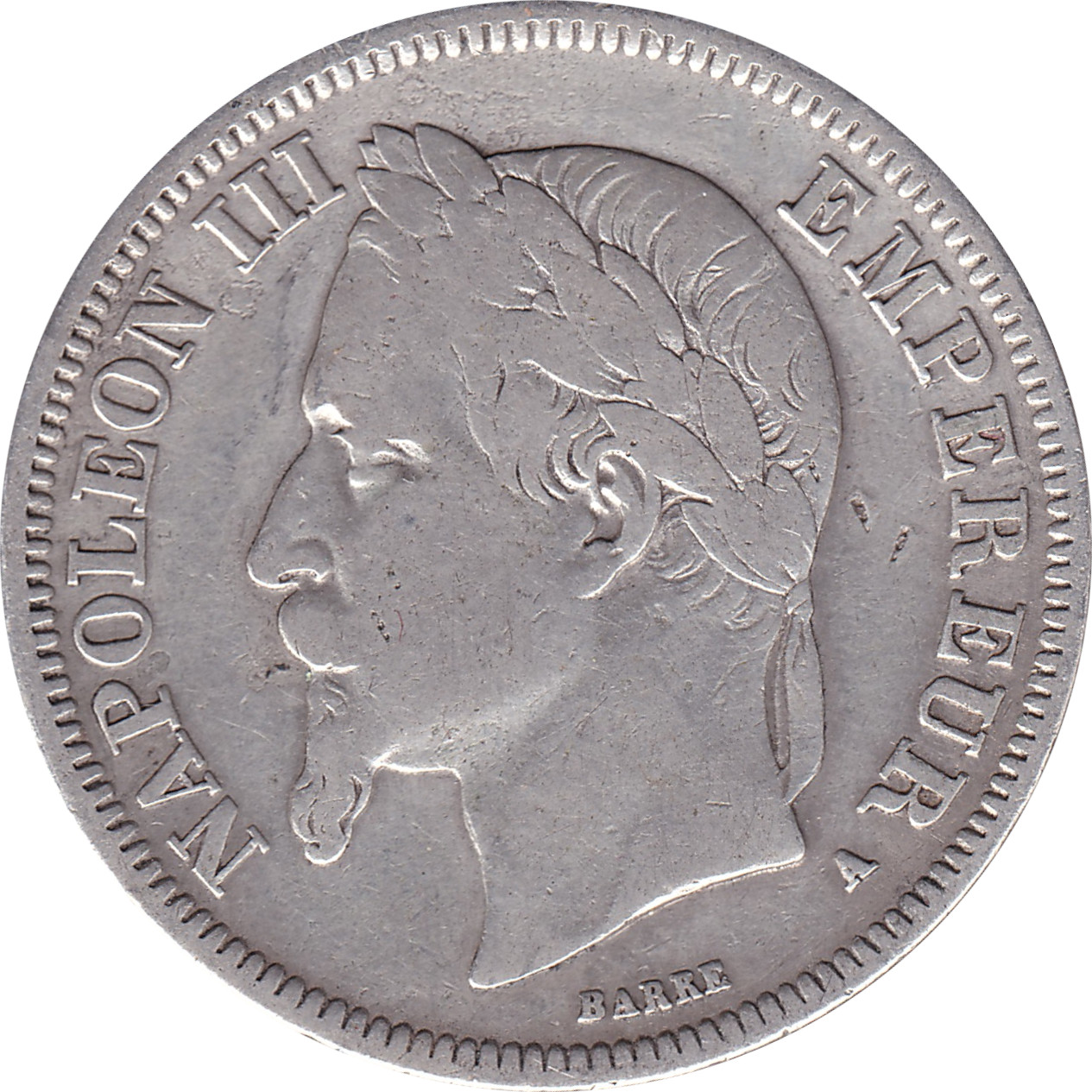 2 francs - Napoléon III - Tête laurée