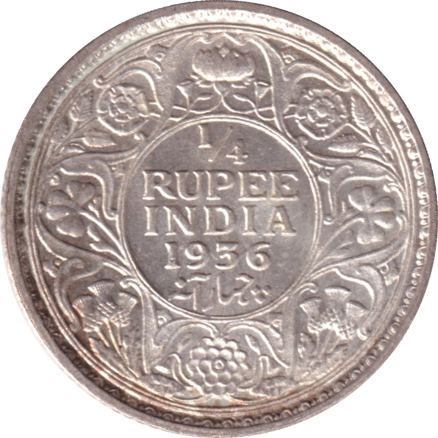1/4 rupee - George V