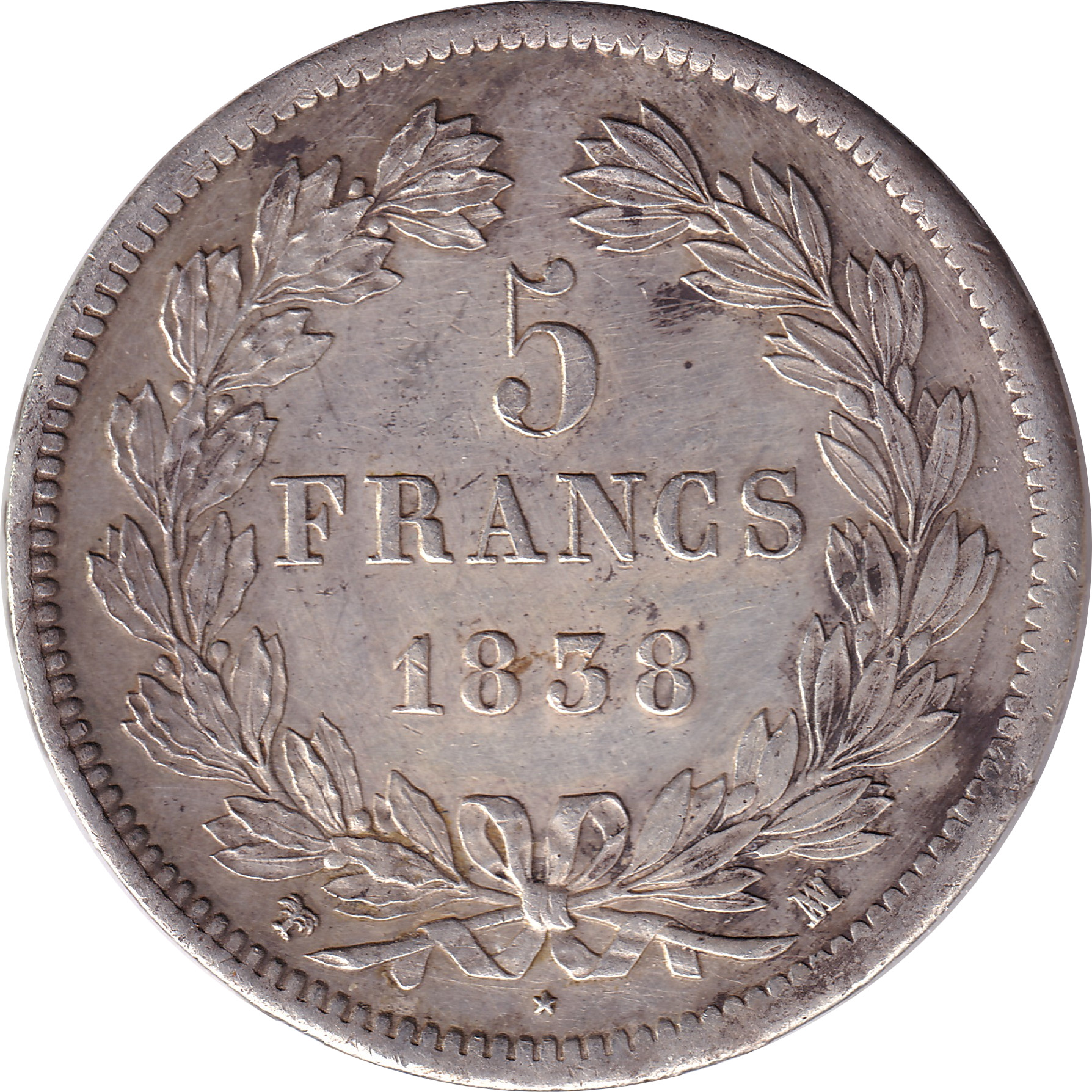 5 francs - Louis Philippe I - Tête laurée