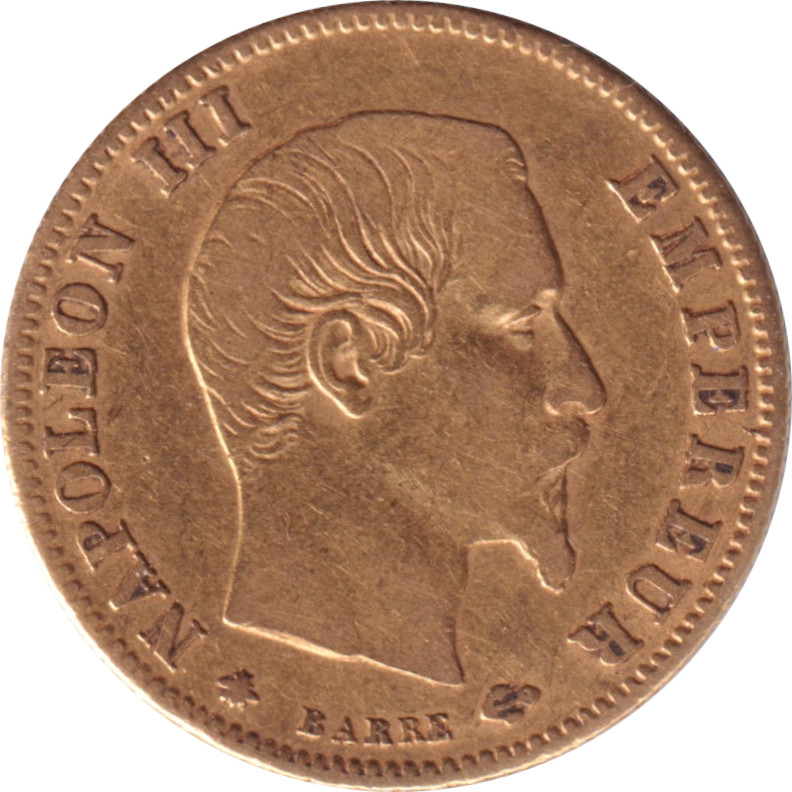 5 francs - Napoléon III - Or - Grand module