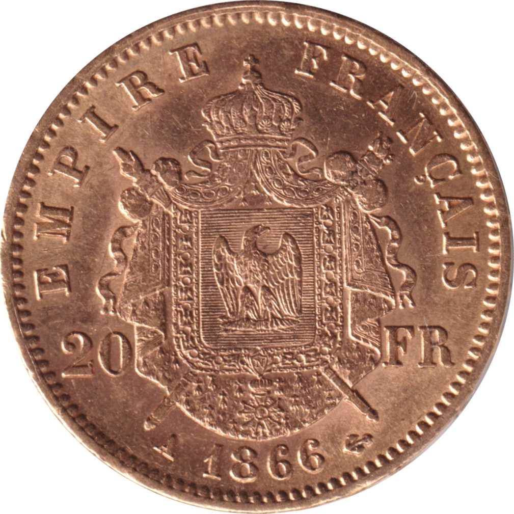 20 francs - Napoléon III - Tête laurée