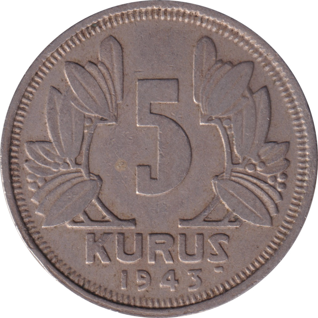 5 kurus - Emblème - Type 1