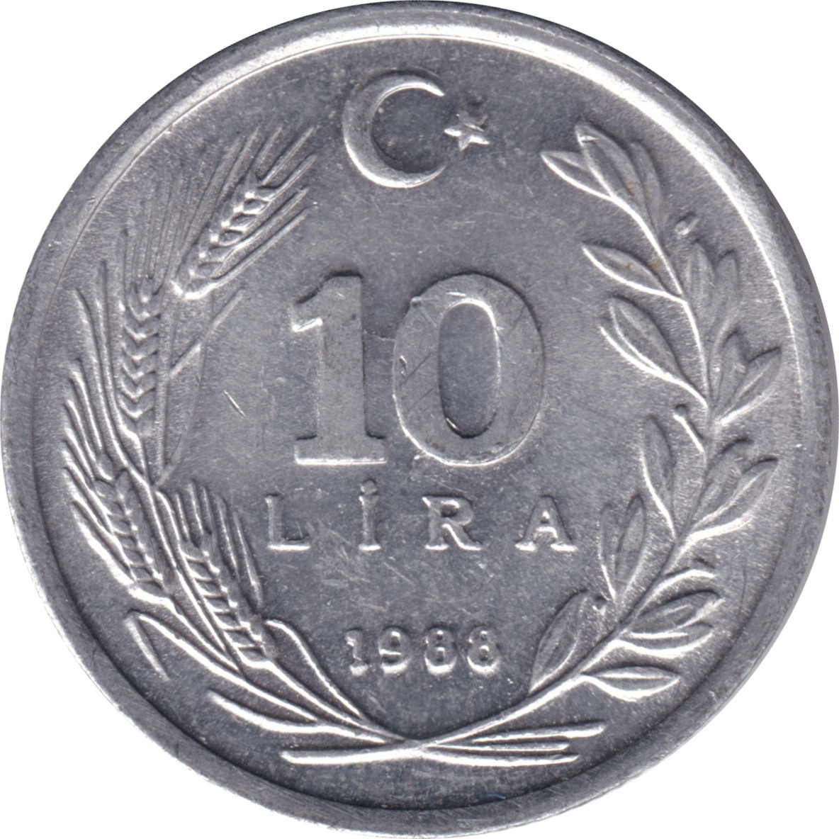 10 lira - Moustafa Kemal - Head
