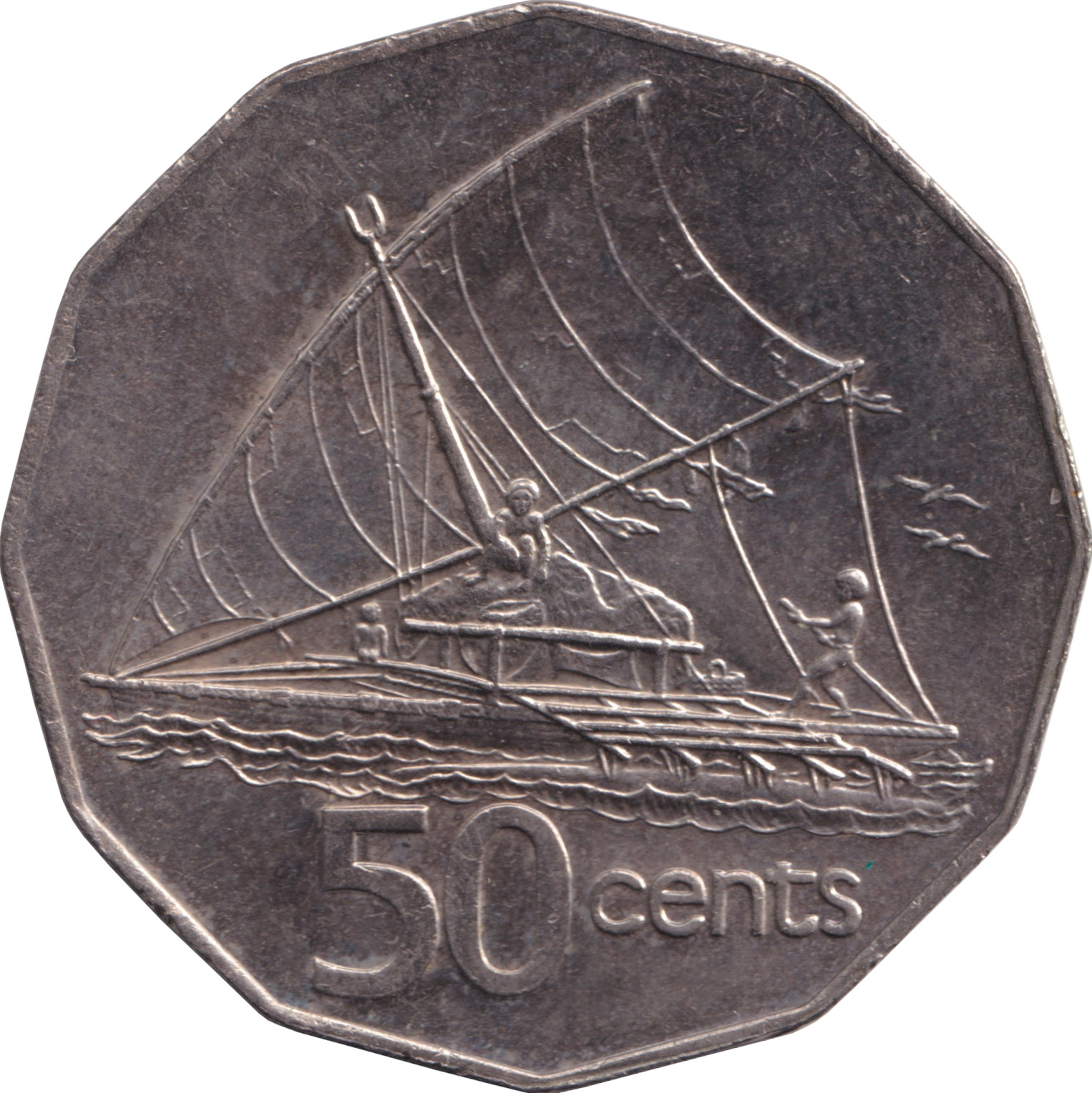 50 cents - Élizabeth II - Young bust