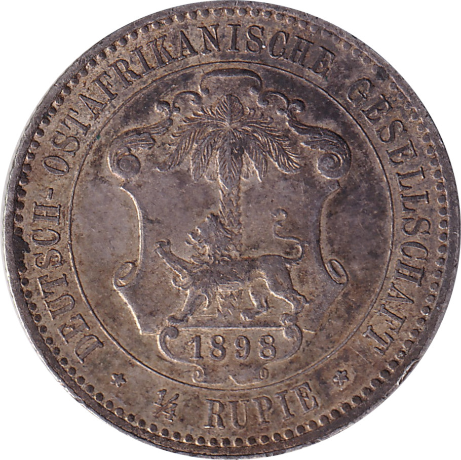 1/4 rupee - Guillaume II - Shield