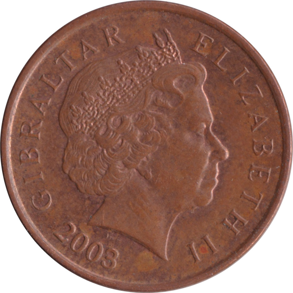 1 penny - Elizabeth II - Old head