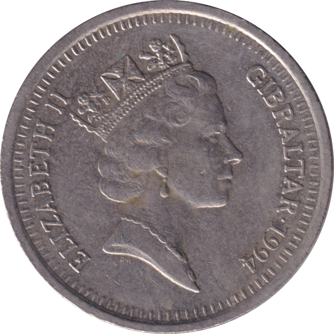 10 pence - Elizabeth II - Tête mature - Type tardif - Fort