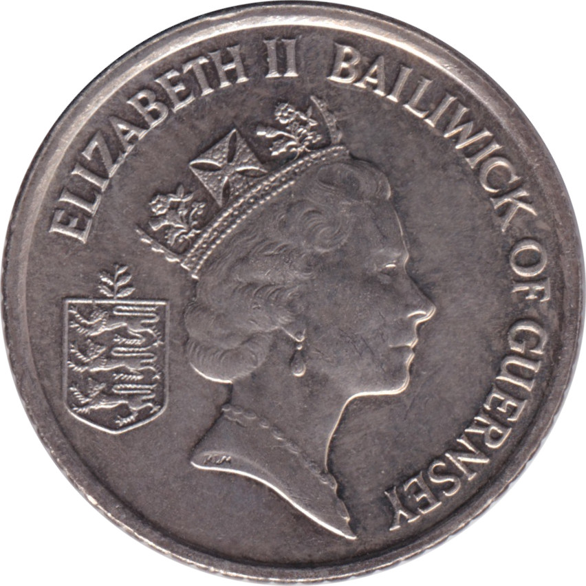 5 pence - Elizabeth II - Tête mature - Petit module