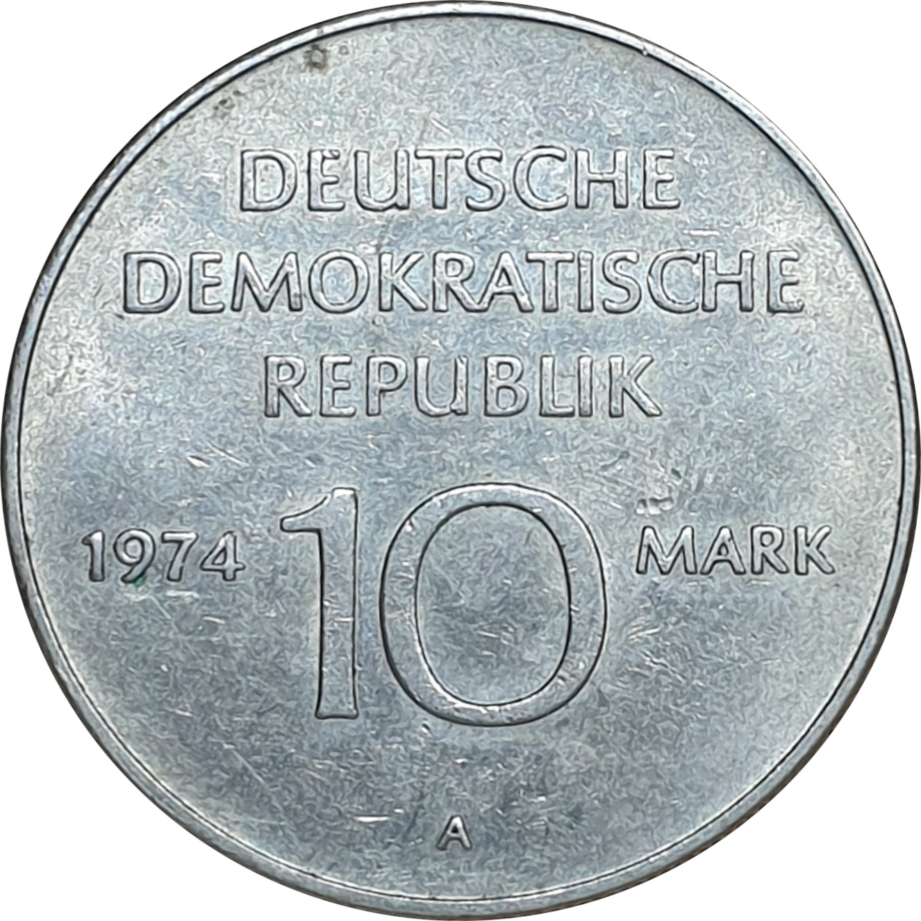 10 mark - DDR - 25 years - Emblem