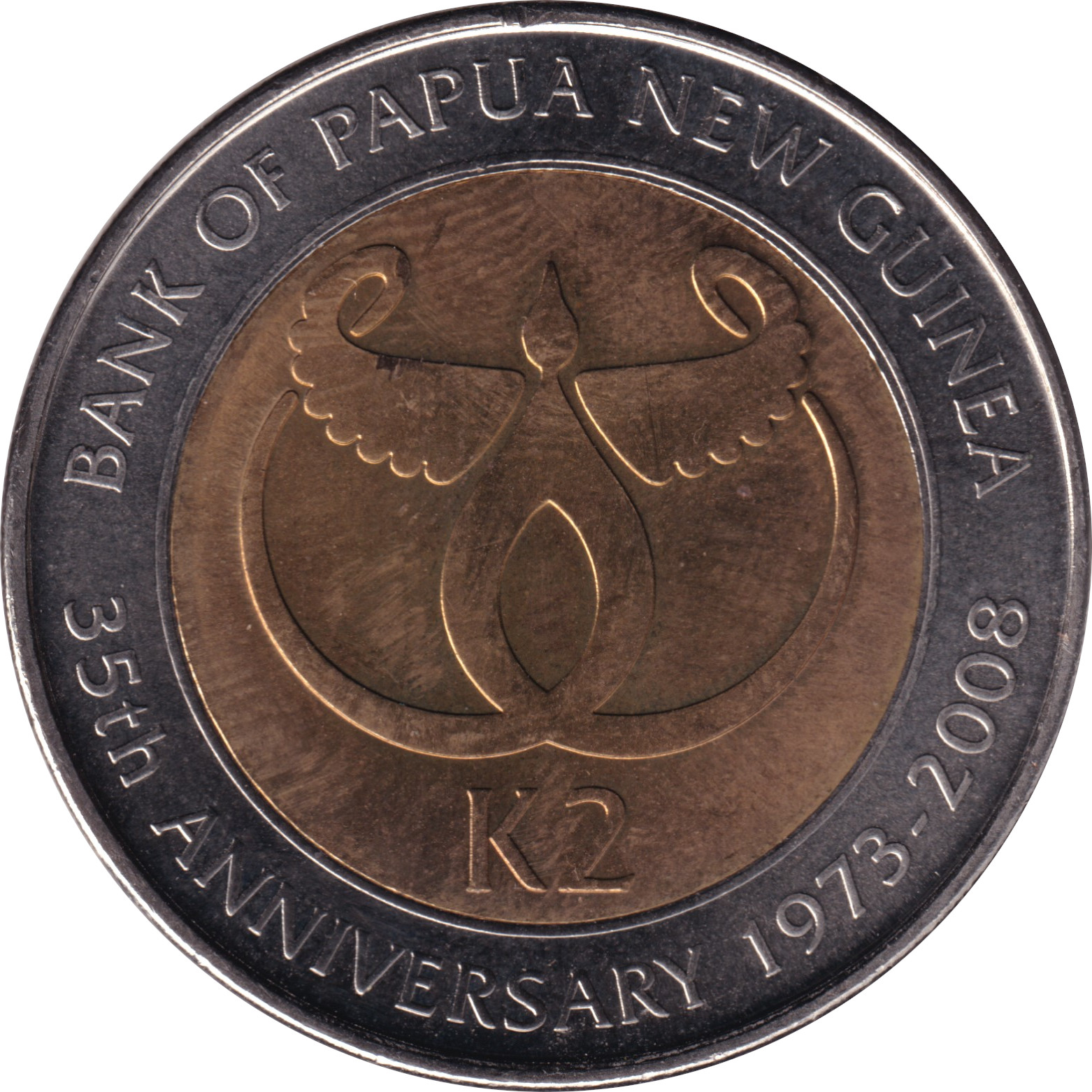 2 kina - Banque de Papouasie - 35 years