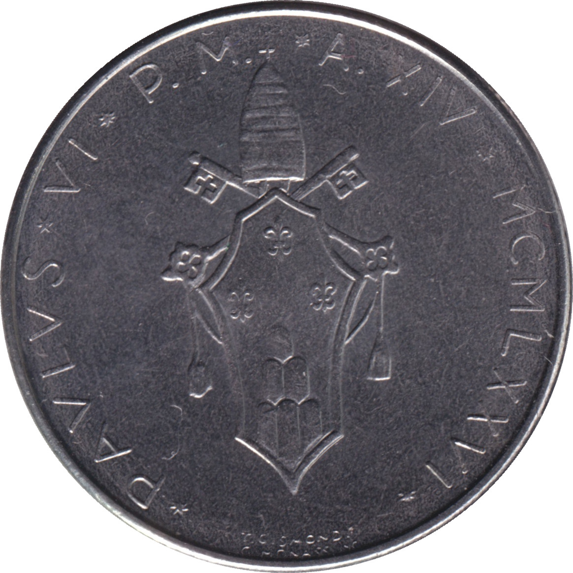 50 lire - Paul VI - Branche d'Olivier