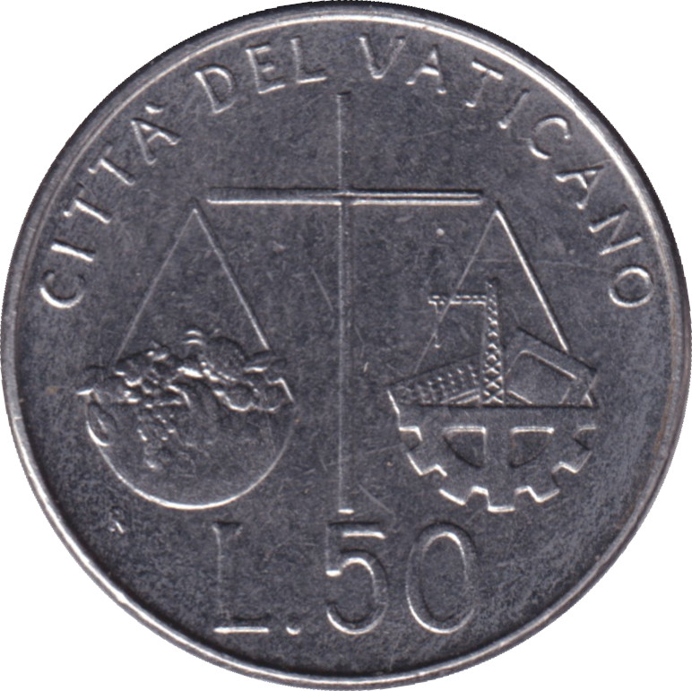 50 lire - John Paul II - Balance