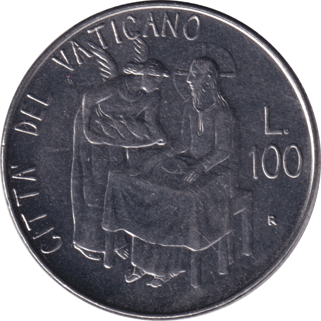 100 lire - John Paul II - Ange