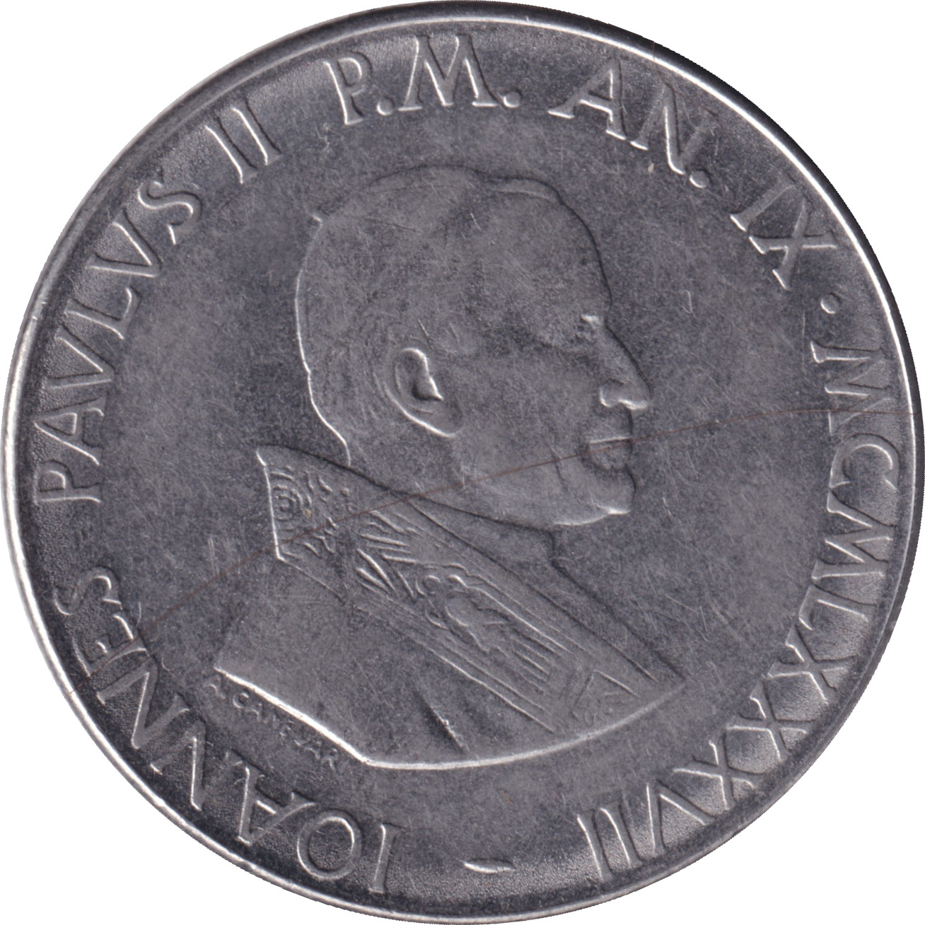 100 lire - John Paul II - Ange et Marie