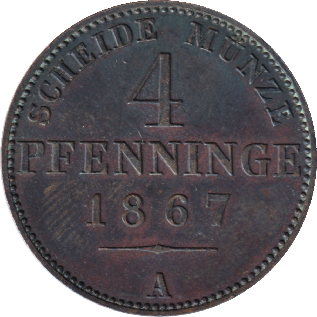 4 pfennig - Guillaume I