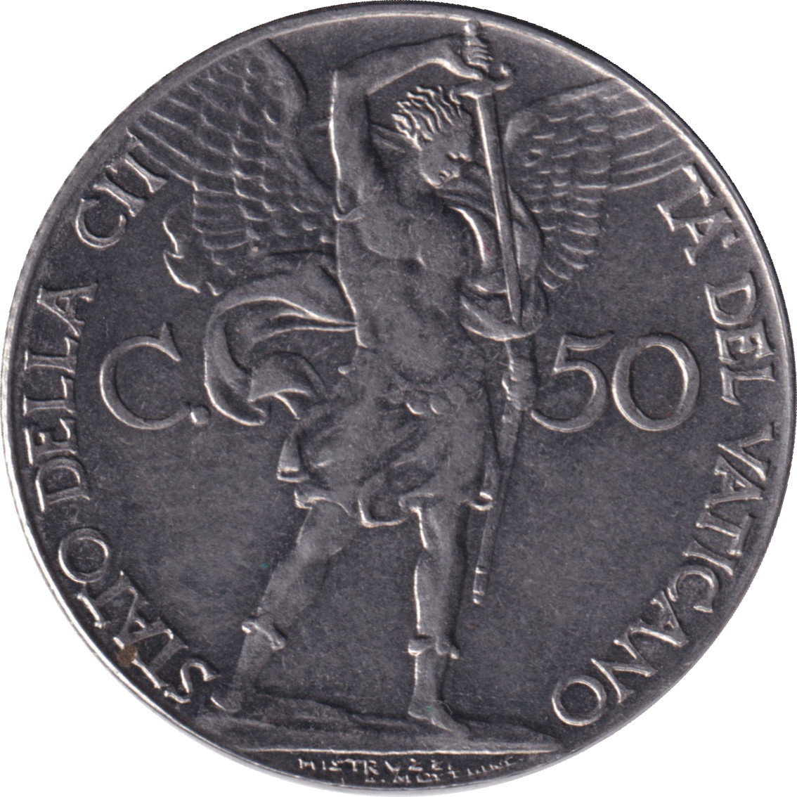 50 centesimi - Pie XII - Archange Mickael