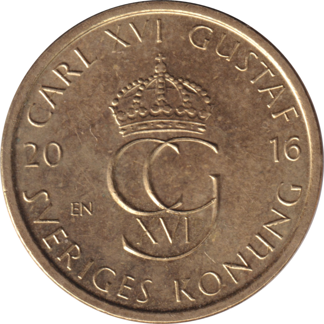 5 kronor - Charles XVI - Old head
