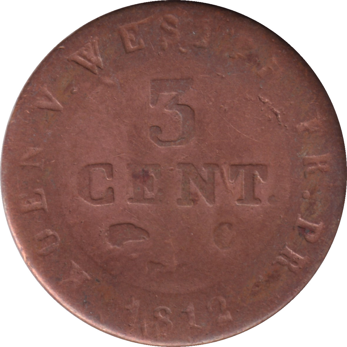 3 centimes - Joseph Napoléon