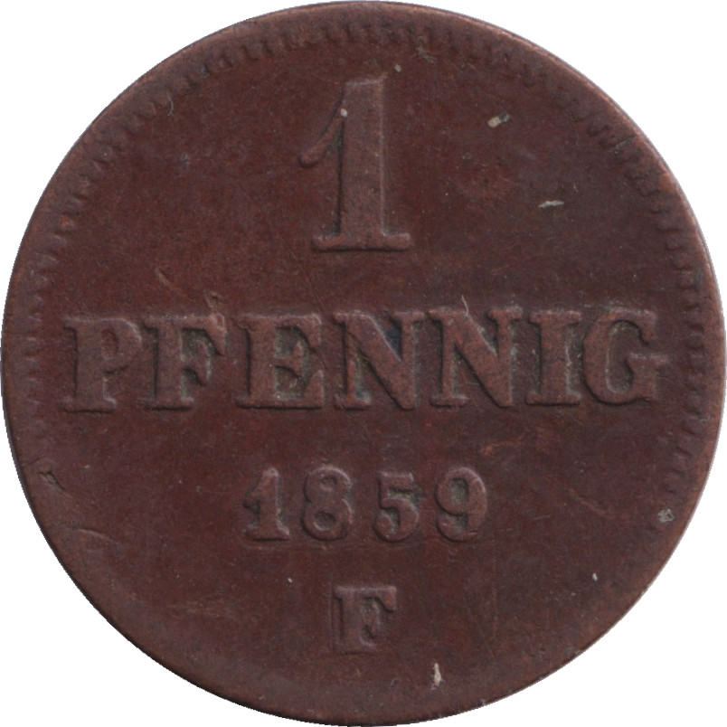 1 pfennig - Johann - Type 1