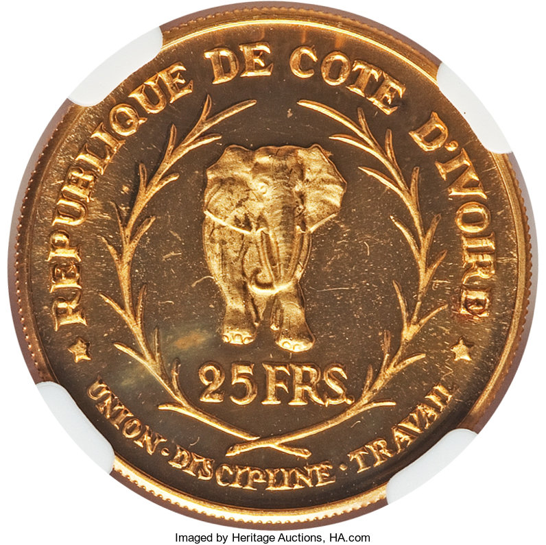 25 francs - Président Félix Houphouet Boigny