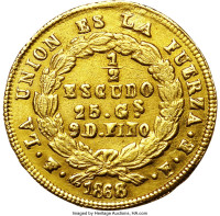 1/2 escudo - Bolivia