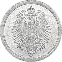 1 pfennig - German Empire