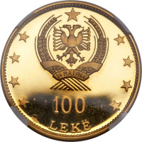 100 leke - Kingdom and Republic