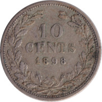10 cents - Royaume des Pays-Bas