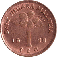 1 sen - Malaysia