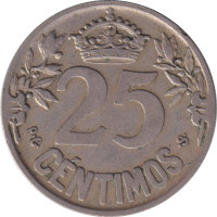 25 centimos - Peseta