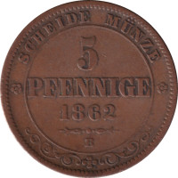 5 pfennig - Saxony-Albertine