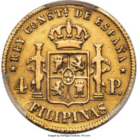 4 pesos - Spanish Colony