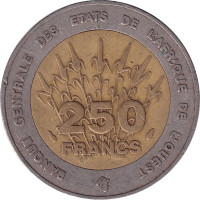 250 francs - West African States