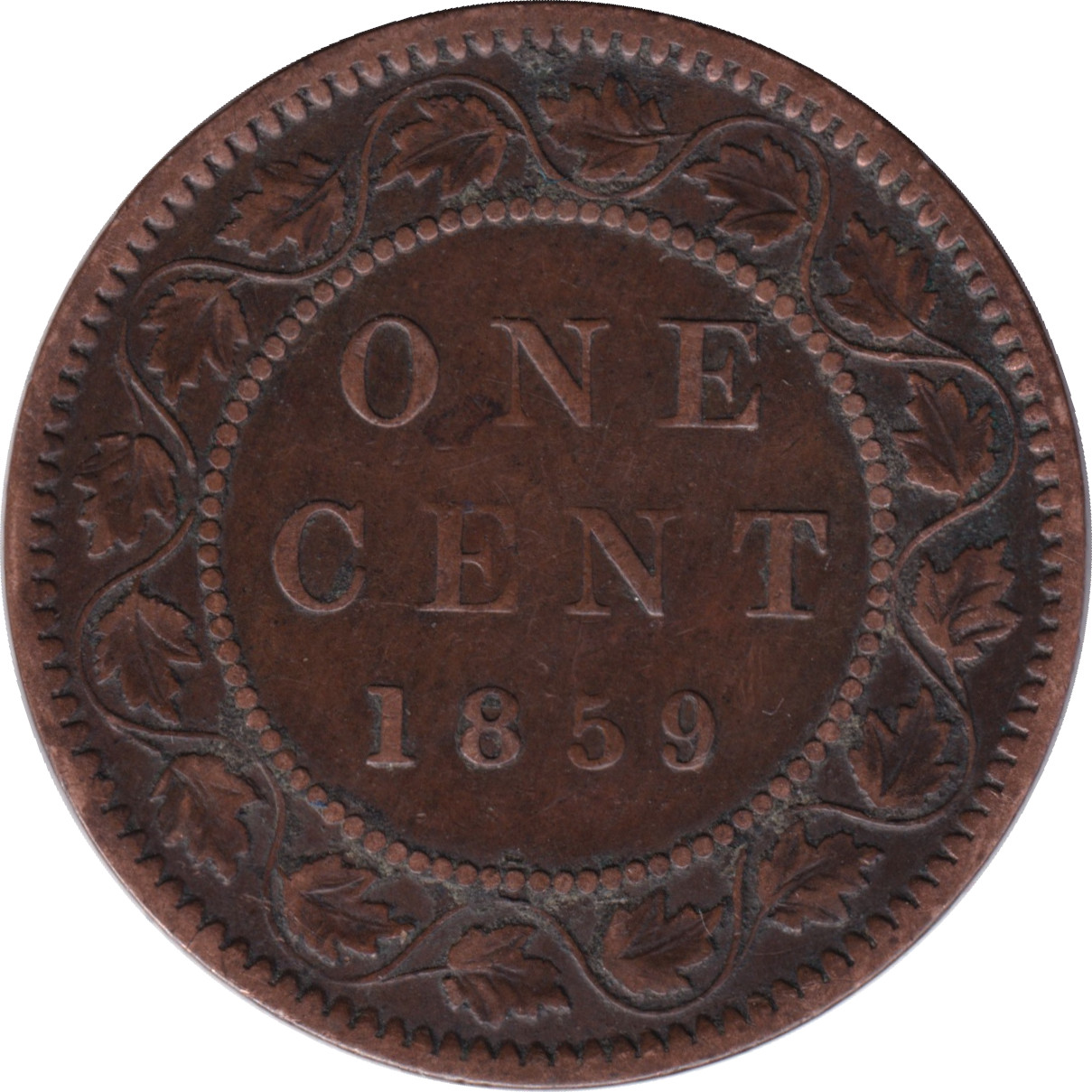 1 cent - Victoria - Laureate head