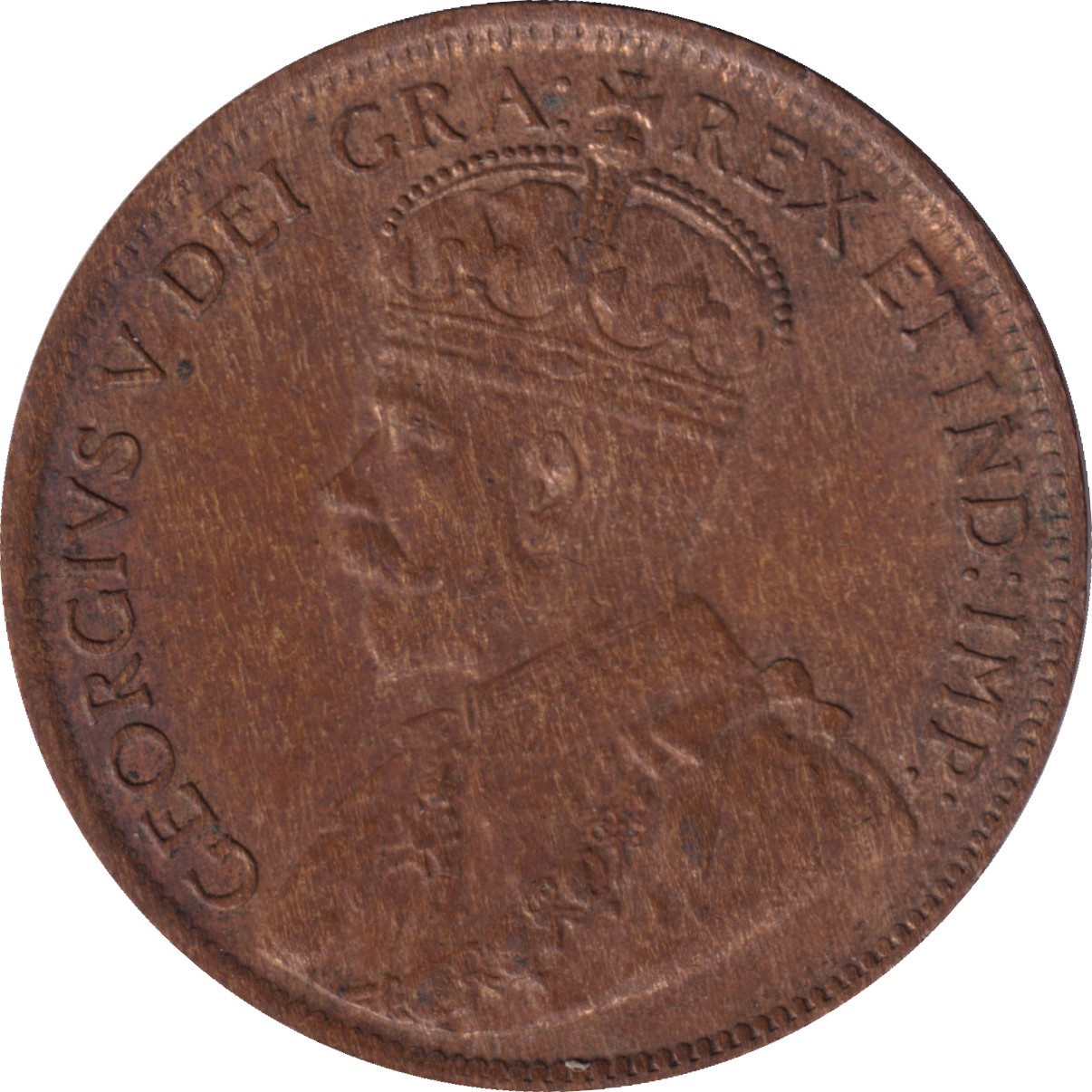 1 cent - Georges V - Grand type