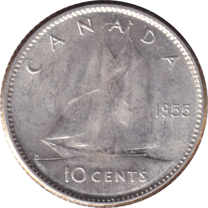 10 cents - Elizabeth II - Buste jeune