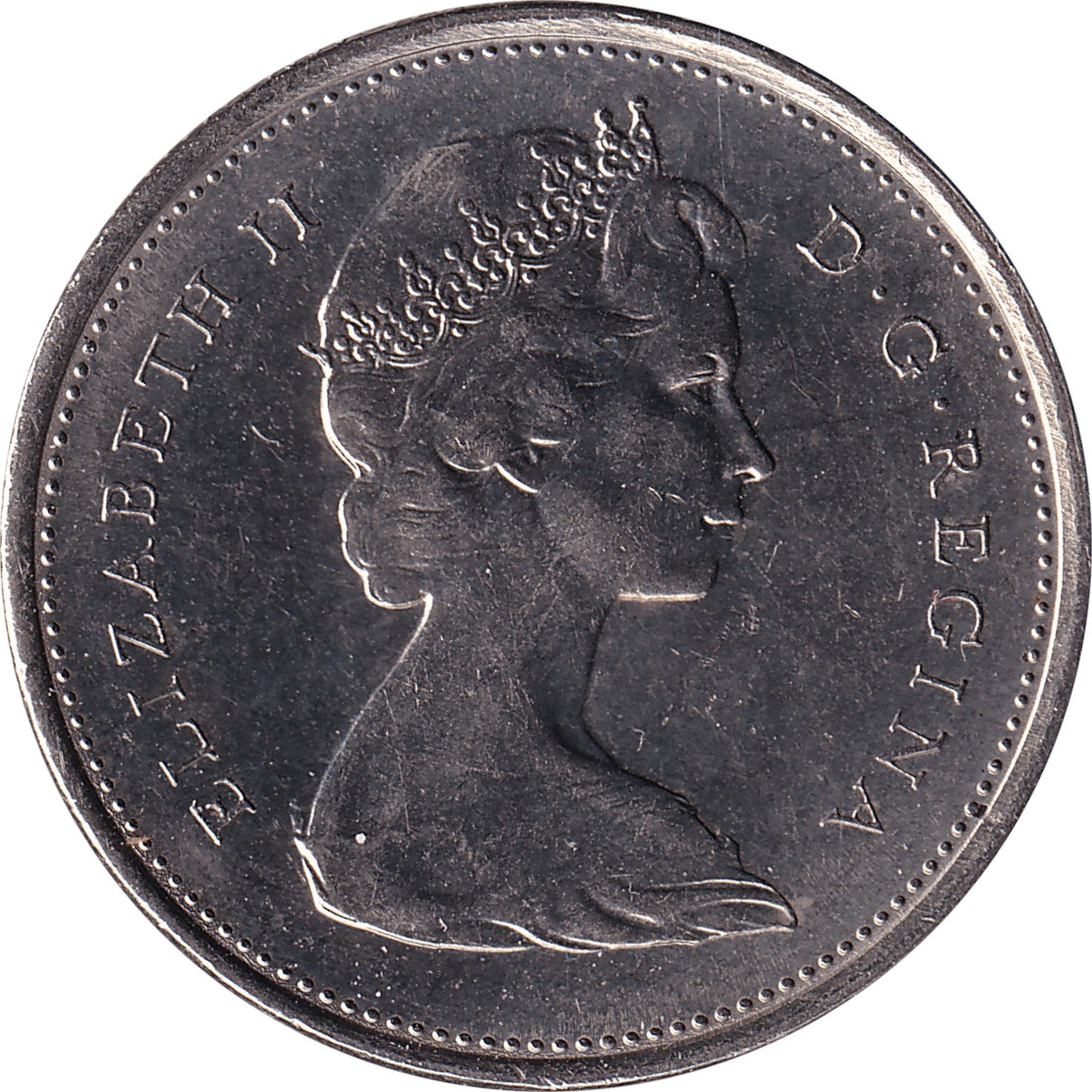 25 cents - Elizabeth II - Buste mature