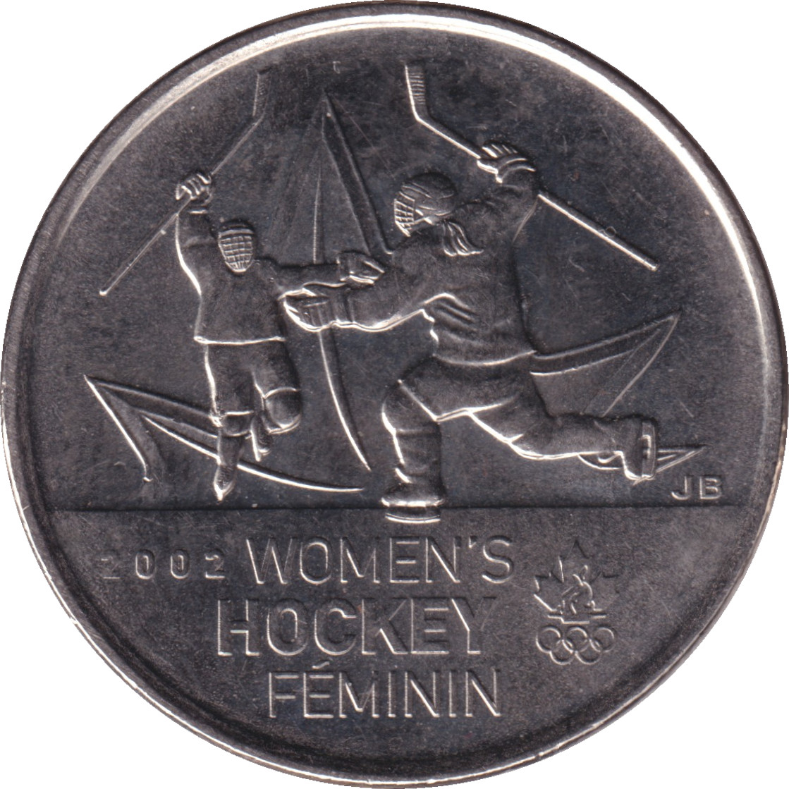 25 cents - Hockey feminin
