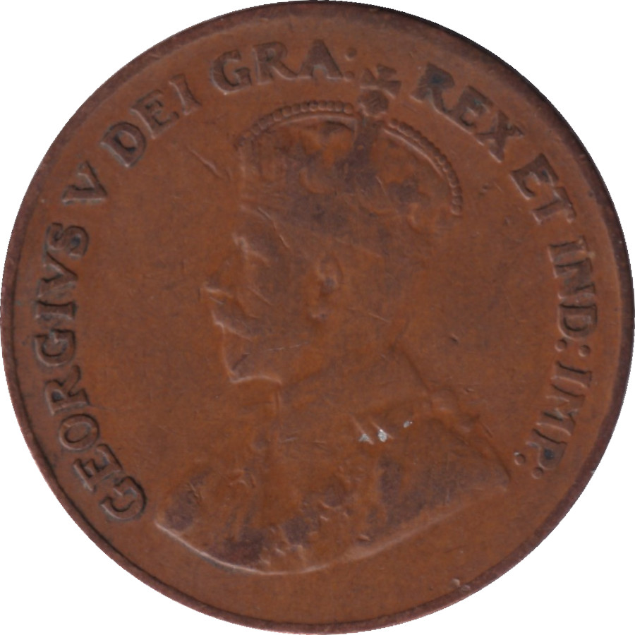 1 cent - Georges V - Petit type